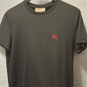 BURBERRY SHIRT. Black classic Tshirt